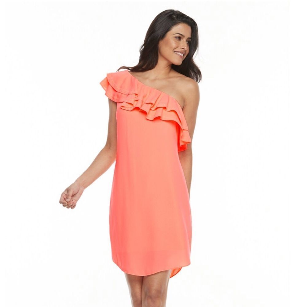 Women's Apt. 9® Ruffle One-Shoulder Shift Dress